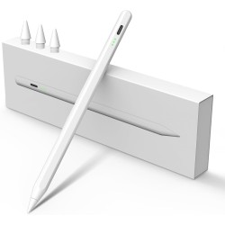 Stylus Pen for iPad Pencil 10th Generation, 2X Fast Charge Apple Pencil with Palm Rejection & Tilt Sensitivity, Compatible with 2018-2025 iPad 6-11th, Pro 12.9 11 13"  M4, Air 3 4 5 M2 M3, Mini 5 6