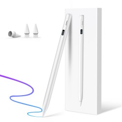 iPad Pencil 10th&9th Generation, MEKO Fast Charge Apple Pencil w LED Power Display,Stylus Pen for iPad 6 7 8 9 10, Pro 11" 12.9" M4, Air 3 4 5 M2, Mini 5 6,Palm Rejection & Tilt Sensitivity