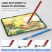 MEKO 4 Pack Stylus Pens for Touchscreens, 2-in-1 High Sensitivity&Precision Capacitive Stylus Pens for iPad iPhone Android Smartphone Tablets All Touchscreen Devices(4 Stylus + 12 Tips)